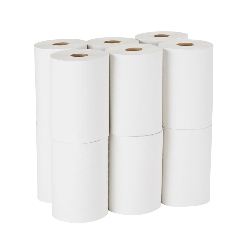 Pacific Blue Basic White Paper Towel, 7-7/8 Inch x 350 Foot, 12 Rolls per Case -Case of 12 Pacific Blue Basic White Paper Towel, 7-7/8 Inch x 350 Foot, 12 Rolls per Case -Case of 12