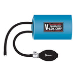 W.A. Baum Calibrated V-Lok Blood Pressure Cuff and Bulb, Adult, Blue, Arm, Medium, 25-35 cm -Each W.A. Baum Calibrated V-Lok Blood Pressure Cuff and Bulb, Adult, Blue, Arm, Medium, 25-35 cm -Each