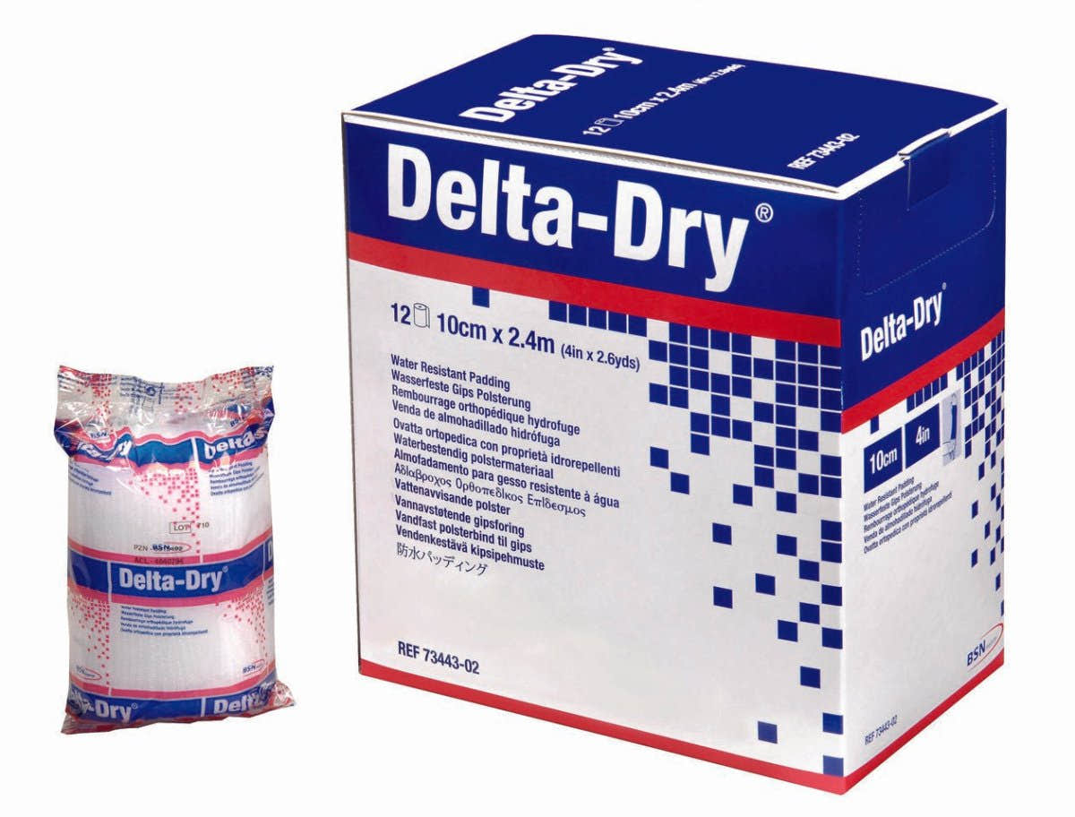 Delta Dry White Synthetic Water Resistant Cast Padding - 587452_EA - 1 Delta Dry White Synthetic Water Resistant Cast Padding - 587450_PK - 2