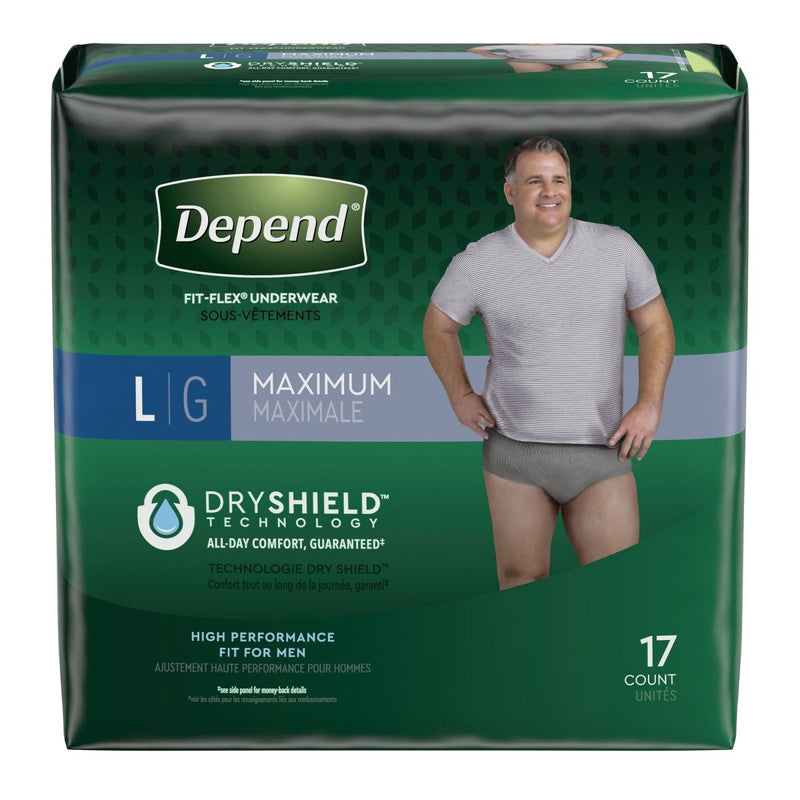 Depend Fit Flex Absorbent Underwear For Men - 1090312_CS - 2 Depend Fit Flex Absorbent Underwear For Men - 1090312_CS - 2