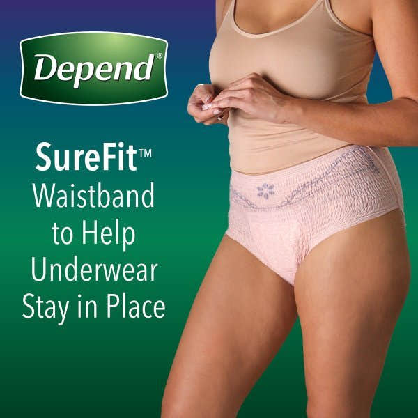 Depend Night Defense Absorbent Underwear -Female -Large -Pack of 14 -Female Depend Night Defense Absorbent Underwear for Women - 1163805_CS - 2