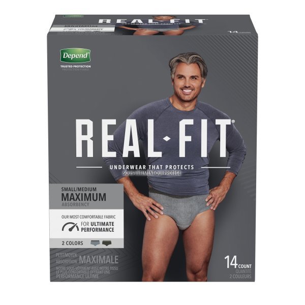 Depend Real Fit Maximum Absorbent Underwear for Men - 1132145_CS - 5 Depend Real Fit Maximum Absorbent Underwear for Men - 1132145_CS - 5