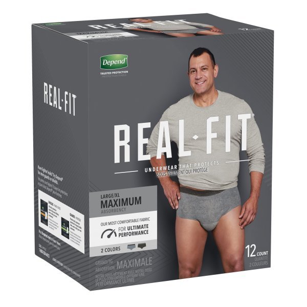 Depend Real Fit Maximum Absorbent Underwear for Men - 1132145_CS - 14 Depend Real Fit Maximum Absorbent Underwear for Men - 1132145_CS - 14