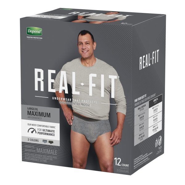 Depend Real Fit Maximum Absorbent Underwear for Men - 1132145_CS - 13 Depend Real Fit Maximum Absorbent Underwear for Men - 1132145_CS - 13