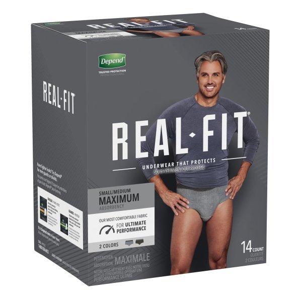Depend Real Fit Maximum Absorbent Underwear for Men - 1132145_CS - 8 Depend Real Fit Maximum Absorbent Underwear for Men - 1132145_CS - 8