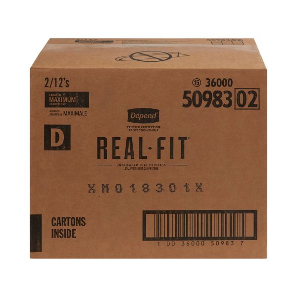 Depend Real Fit Maximum Absorbent Underwear for Men - 1160315_CS - 16 Depend Real Fit Maximum Absorbent Underwear for Men - 1160315_CS - 16