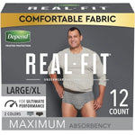 Depend Real Fit Maximum Absorbent Underwear for Men - 1160315_PK - 2 Depend Real Fit Maximum Absorbent Underwear for Men - 1160315_PK - 2