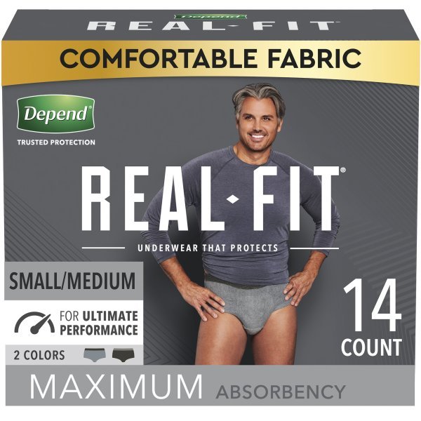 Depend Real Fit Maximum Absorbent Underwear for Men - 1160314_PK - 1 Depend Real Fit Maximum Absorbent Underwear for Men - 1160314_PK - 1