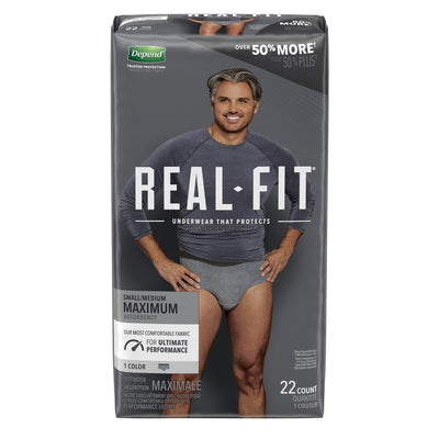 Depend Real Fit Maximum Absorbent Underwear -Male - 1132144_CS - 1 Depend Real Fit Maximum Absorbent Underwear -Male - 1132144_CS - 1