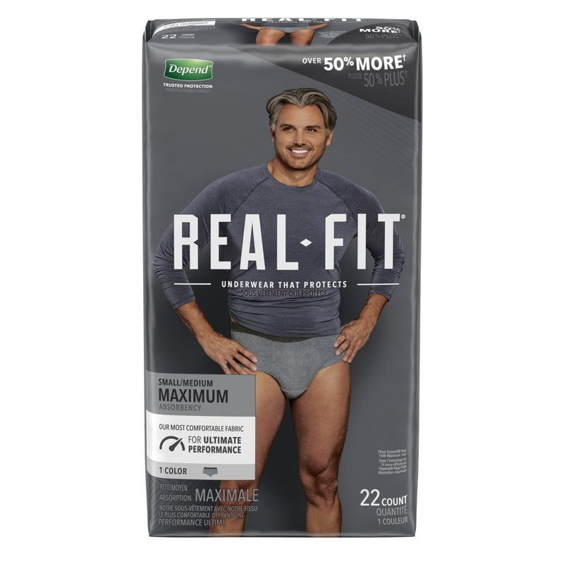 Depend Real Fit Maximum Absorbent Underwear -Male - 1132144_CS - 1 Depend Real Fit Maximum Absorbent Underwear -Male - 1132144_CS - 1