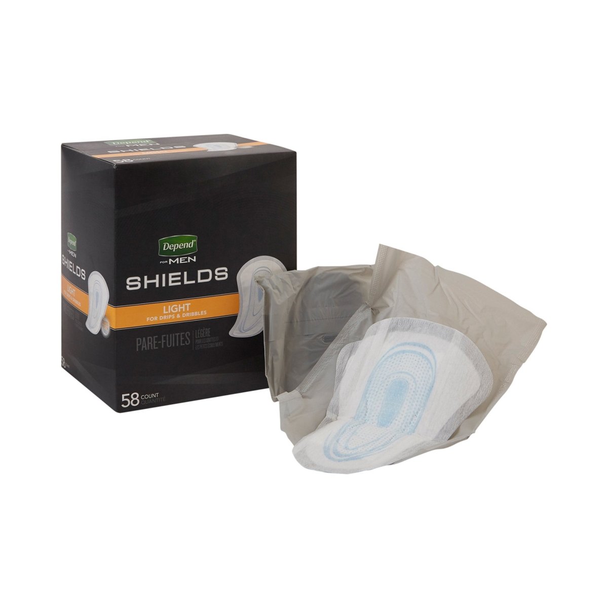 Depend Shields for Men Light Bladder Control Pad - 836349_CS - 1 Depend Shields for Men Light Bladder Control Pad - 836349_CS - 1