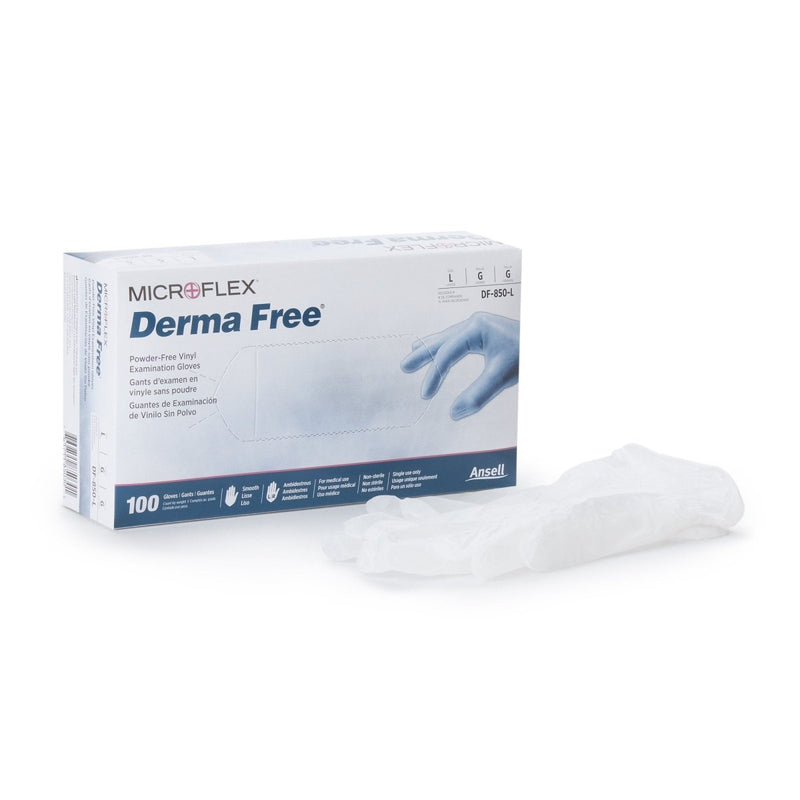 Derma Free Vinyl Exam Gloves - 816891_BX - 2 Derma Free Vinyl Exam Gloves - 816891_BX - 2