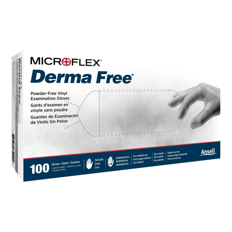 Derma Free Vinyl Exam Gloves - 917990_BX - 1 Derma Free Vinyl Exam Gloves - 917990_BX - 1