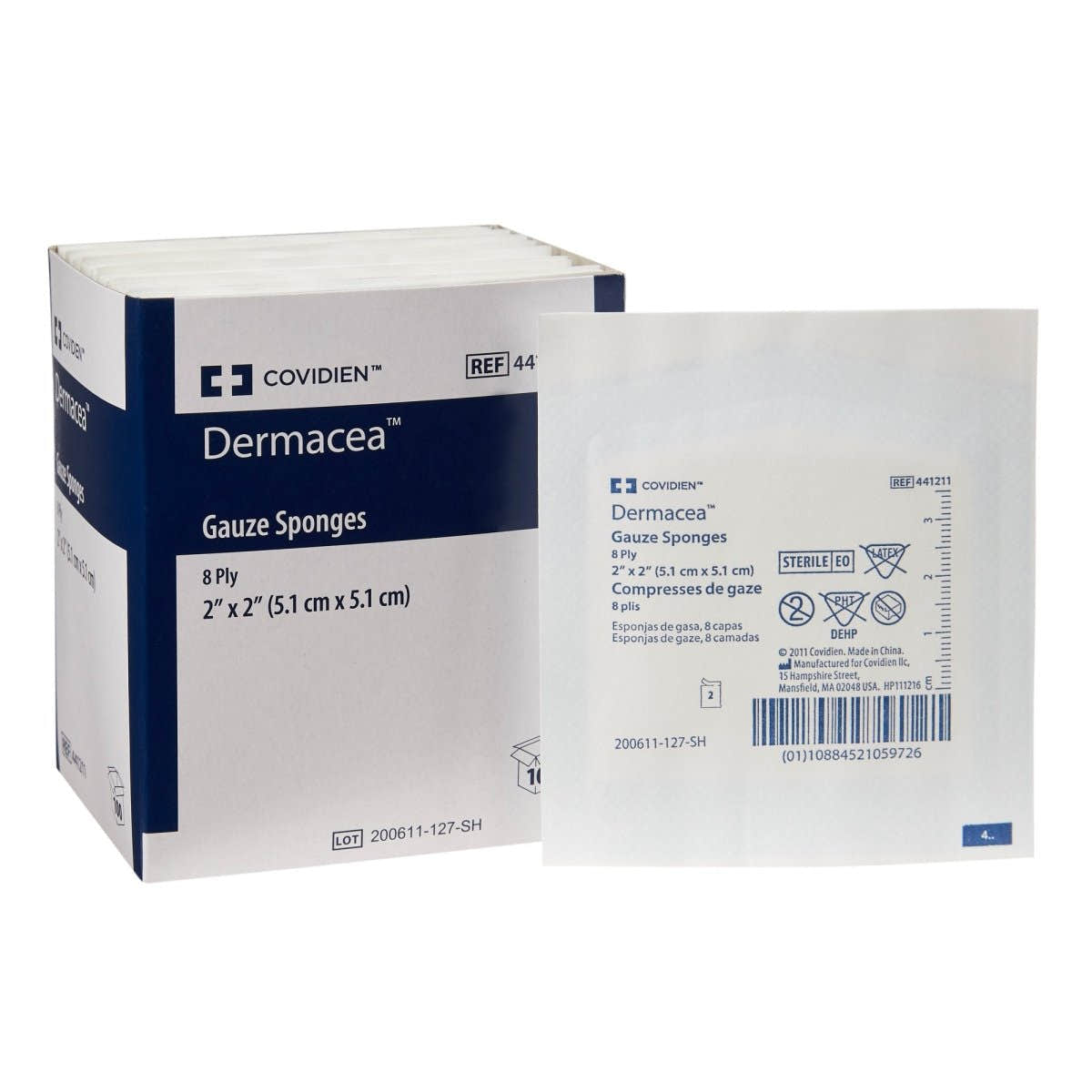 Dermacea Sterile Gauze Sponge - 1121148_BX - 1 Dermacea Sterile Gauze Sponge - 1121148_BX - 1