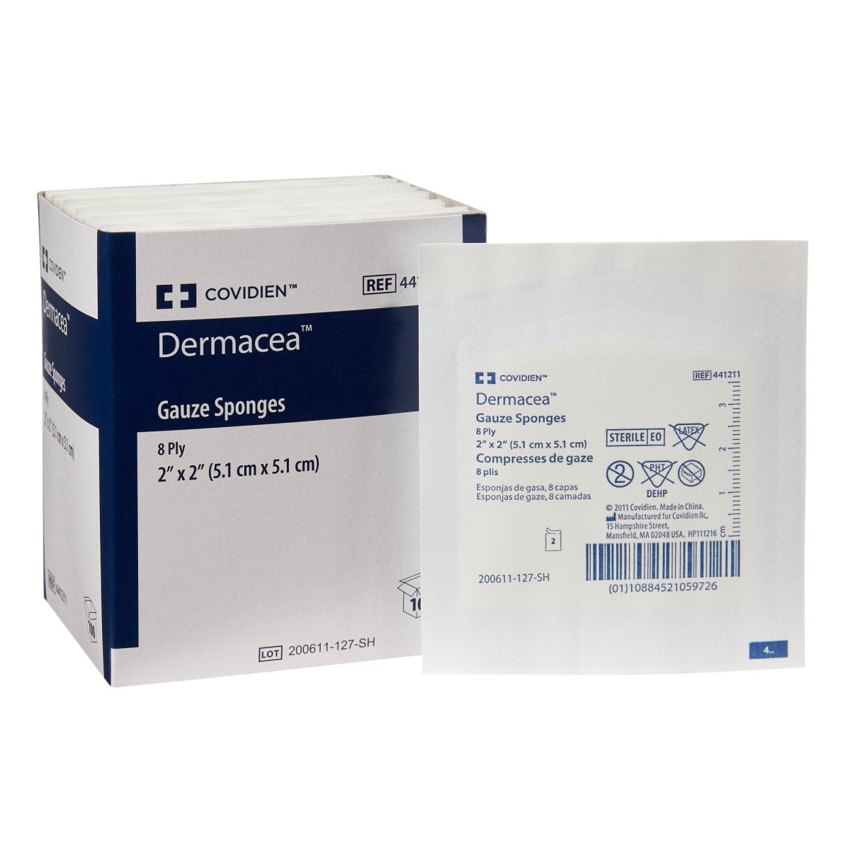 Dermacea Sterile Gauze Sponge - 1121148_BX - 1 Dermacea Sterile Gauze Sponge - 1121148_BX - 1