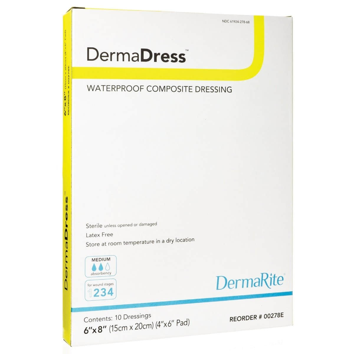 DermaDress Composite Dressing, 6 x 8 inch - 727078_BX - 1 DermaDress Composite Dressing, 6 x 8 inch - 727078_BX - 1