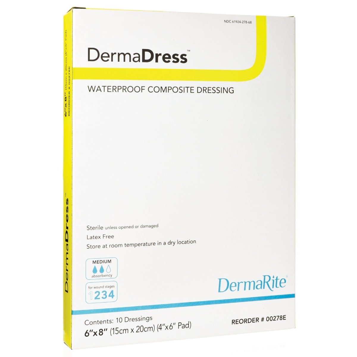DermaDress Composite Dressing, 6 x 8 inch - 727078_BX - 1 DermaDress Composite Dressing, 6 x 8 inch - 727078_BX - 1
