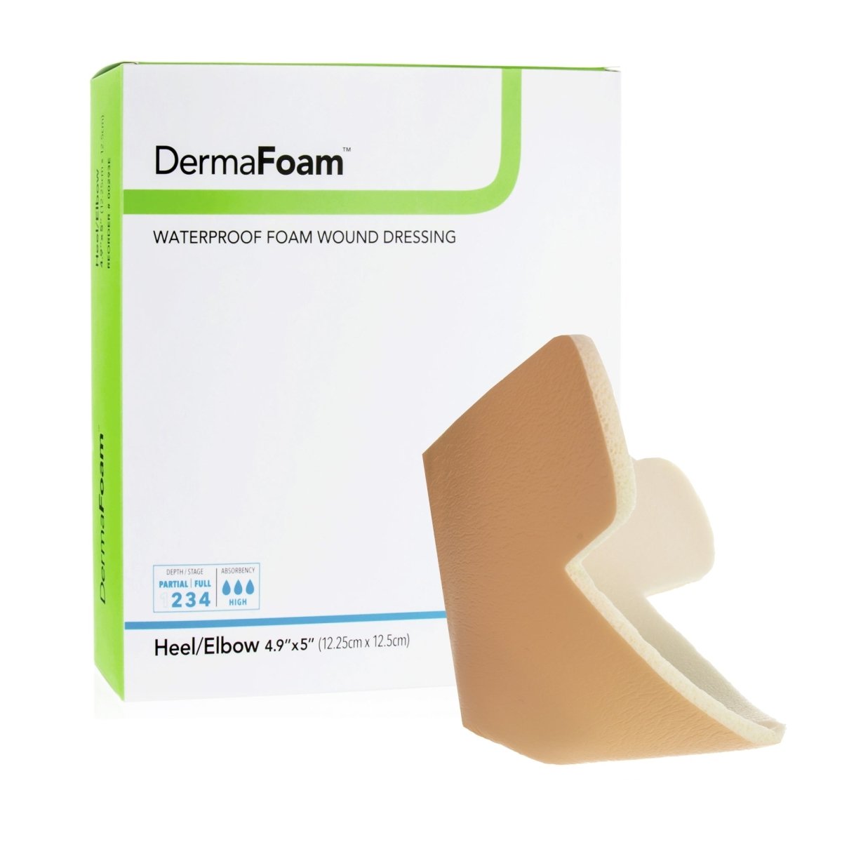 DermaFoam Nonadhesive without Border Foam Dressing, 6 x 7 Inch - 719720_BX - 1 DermaFoam Nonadhesive without Border Foam Dressing, 6 x 7 Inch - 719720_BX - 1