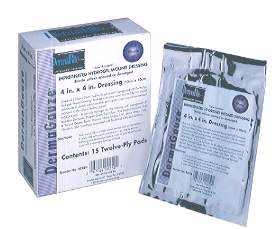 DermaGauze Hydrogel Dressing, 2 x 2 Inch - 727082_BX - 1 DermaGauze Hydrogel Dressing, 2 x 2 Inch - 727082_BX - 1