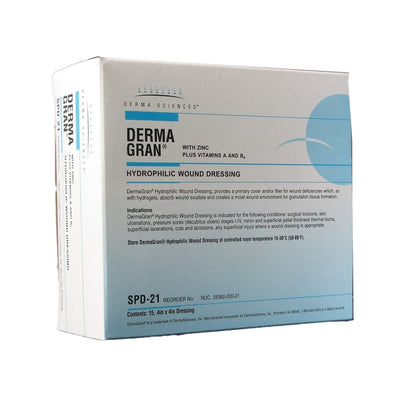 Dermagran B Impregnated Dressing, 4 x 4 Inch - 495506_BX - 1 Dermagran B Impregnated Dressing, 4 x 4 Inch - 495506_BX - 1
