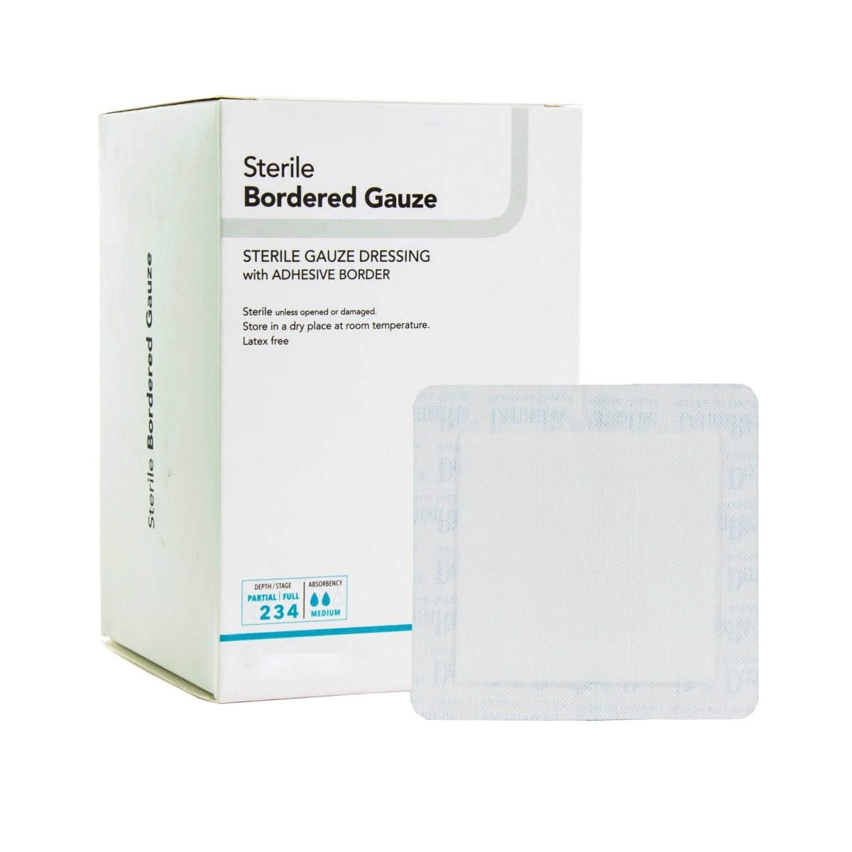 Dermarite Bordered Gauze Adhesive Dressing - 883073_BX - 1 Dermarite Bordered Gauze Adhesive Dressing - 972459_BX - 2