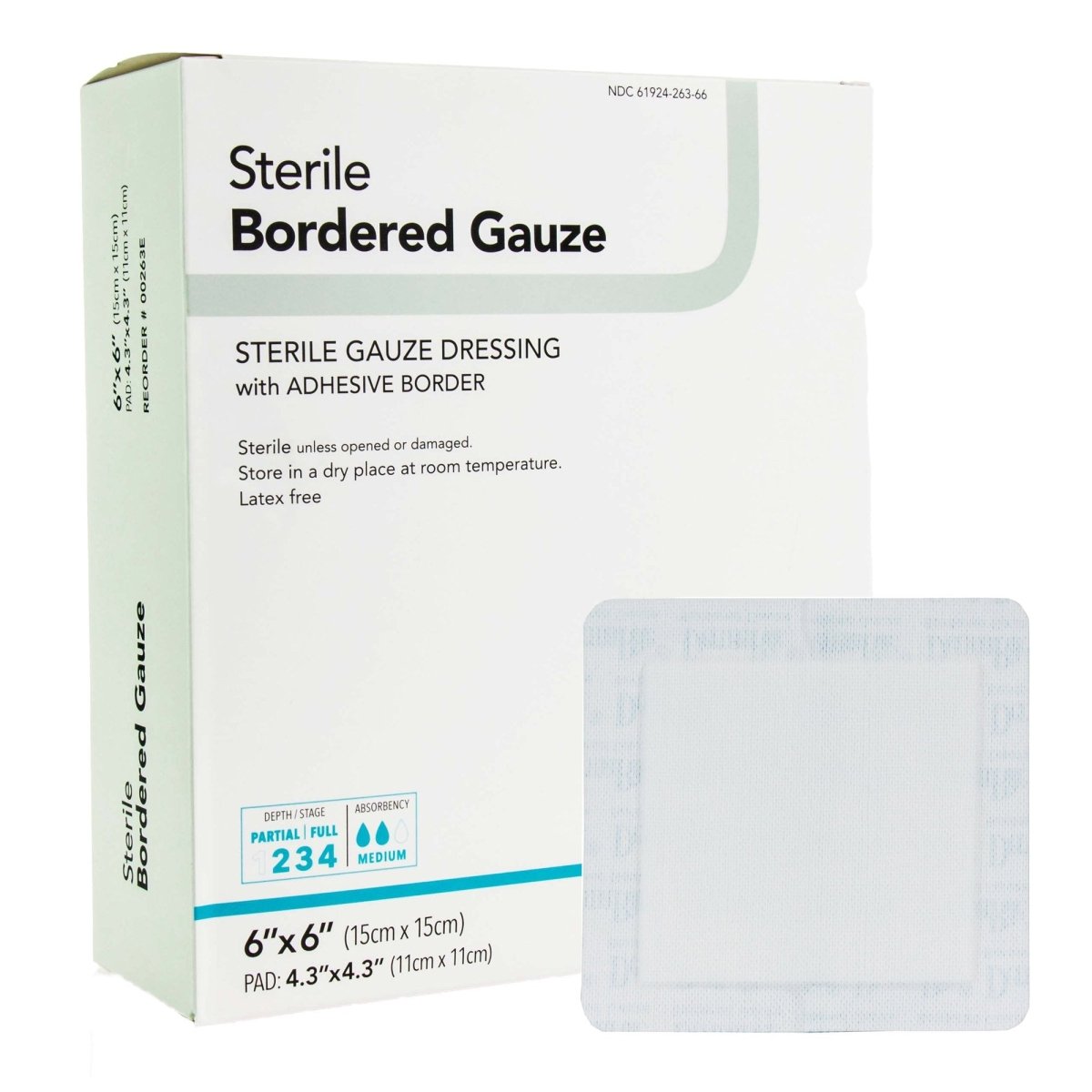 Dermarite Bordered Gauze Adhesive Dressing - 883073_BX - 1 Dermarite Bordered Gauze Adhesive Dressing - 883073_BX - 1