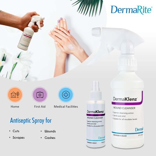 DermaRite DermaKlenz Wound Cleanser - 729808_EA - 5 DermaRite DermaKlenz Wound Cleanser - 729808_EA - 5