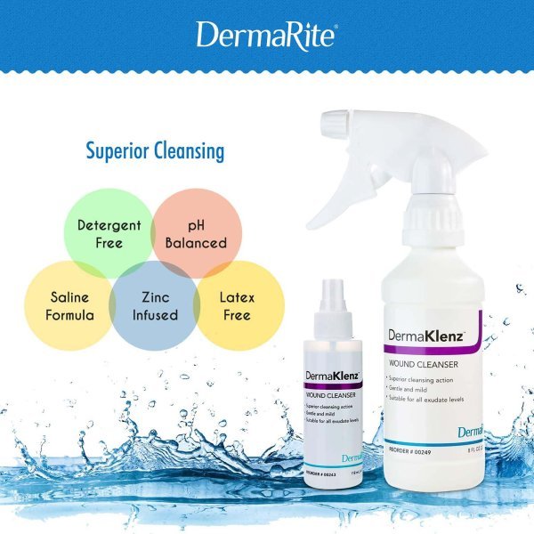 DermaRite DermaKlenz Wound Cleanser - 729808_EA - 4 DermaRite DermaKlenz Wound Cleanser - 729808_EA - 4