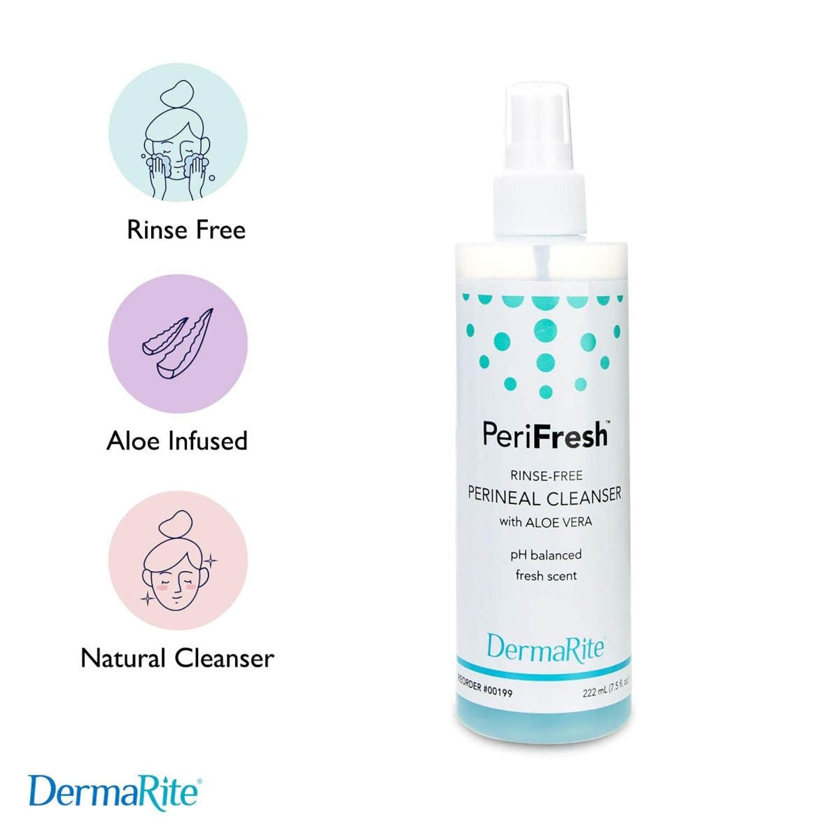 DermaRite Industries PeriFresh Rinse-Free Perineal Wash - 576316_EA - 1 DermaRite Industries PeriFresh Rinse-Free Perineal Wash - 576316_EA - 2
