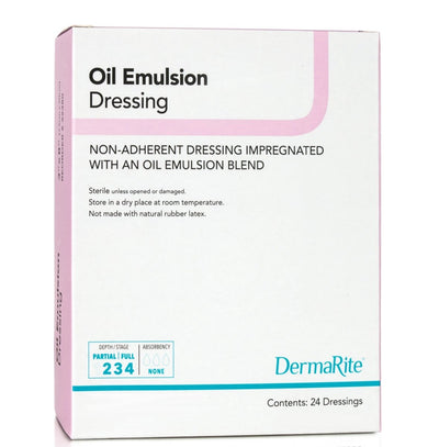 DermaRite Oil Emulsion Impregnated Dressing, 3 x 3 Inch - 1123830_BX - 1 DermaRite Oil Emulsion Impregnated Dressing, 3 x 3 Inch - 1123830_BX - 1