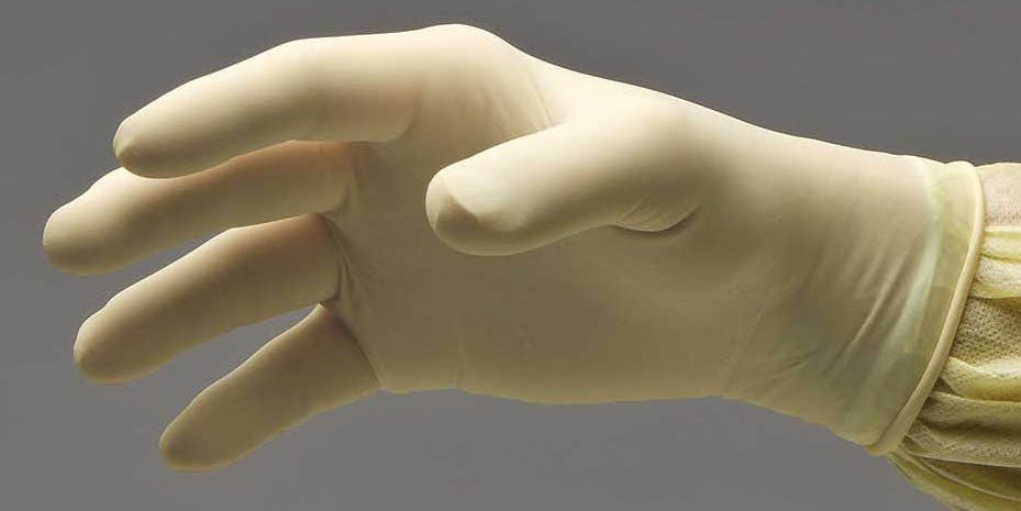 DermAssist Latex Standard Cuff Length Exam Glove, Natural - 1111162_BX - 1 DermAssist Latex Standard Cuff Length Exam Glove, Natural - 1111162_BX - 1