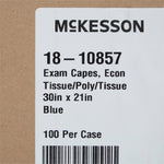 McKesson Exam Cape, Blue, 21 X 30 Inch -Case of 100 McKesson Exam Cape, Blue, 21 X 30 Inch -Case of 100