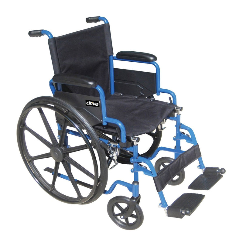 drive Blue Streak Wheelchair, 18-inch Seat Width - 805615_EA - 2 drive Blue Streak Wheelchair, 18-inch Seat Width - 805615_EA - 2