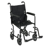 drive Lightweight Transport Chair, Black, 17-Inch Seat Width - 583861_EA - 1