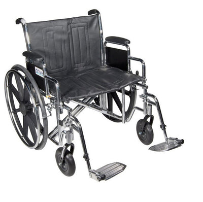 drive Sentra EC HD Bariatric Wheelchair Full Length Arm Swing-Away Footrest, 24 Inch Seat Width - 804753_EA - 1 drive Sentra EC HD Bariatric Wheelchair Full Length Arm Swing-Away Footrest, 24 Inch Seat Width - 804753_EA - 1