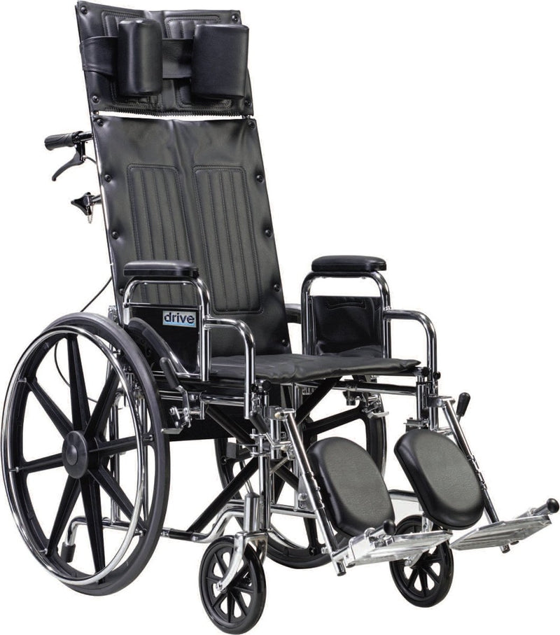 drive Sentra Reclining Wheelchair, 22-Inch Seat Width - 642415_EA - 2 drive Sentra Reclining Wheelchair, 22-Inch Seat Width - 642415_EA - 2