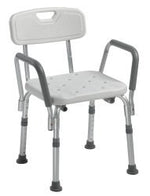 drive Shower Chair with Back and Removable Padded Arms - 1032859_EA - 1 drive Shower Chair with Back and Removable Padded Arms - 1032859_EA - 1