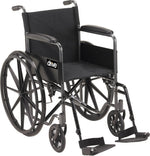 drive Silver Sport 1 Wheelchair, 18-Inch Seat Width - 629024_EA - 2 drive Silver Sport 1 Wheelchair, 18-Inch Seat Width - 629024_EA - 2