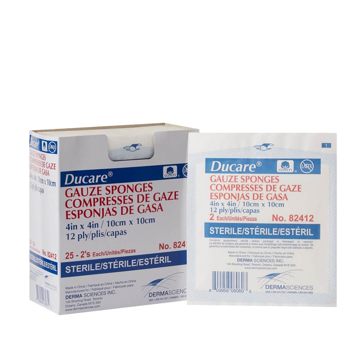 Ducare Sterile Gauze Sponge - 645792_BX - 1 Ducare Sterile Gauze Sponge - 645795_BX - 2