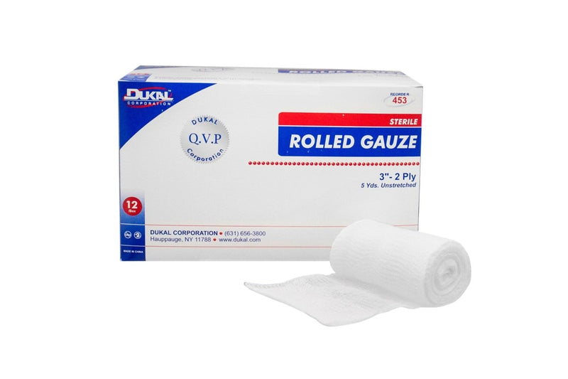 Dukal Sterile Fluff Bandage Roll - 519206_BG - 2 Dukal Sterile Fluff Bandage Roll - 519206_BG - 2