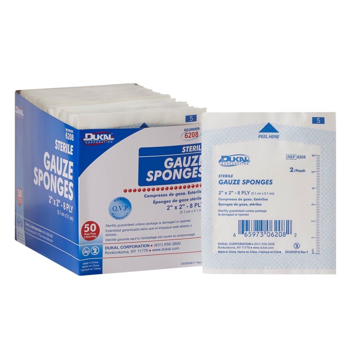 Dukal Sterile Gauze Sponge - 374444_BX - 1 Dukal Sterile Gauze Sponge - 374444_BX - 1