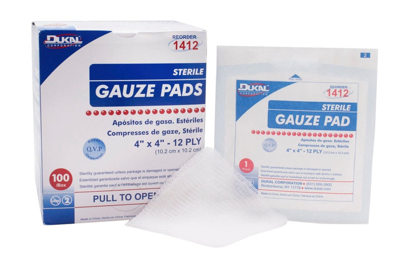 Dukal Sterile Gauze Sponge - 381307_BX - 4 Dukal Sterile Gauze Sponge - 381307_BX - 4