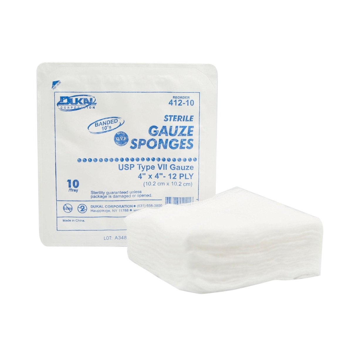 Dukal Sterile USP Type VII Gauze Sponge - 410596_CS - 1 Dukal Sterile USP Type VII Gauze Sponge - 410596_CS - 1