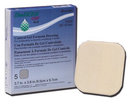 DuoDerm CGF Hydrocolloid Dressing, 6 x 6 inch - 185893_BX - 1 DuoDerm CGF Hydrocolloid Dressing, 6 x 6 inch - 185893_BX - 1