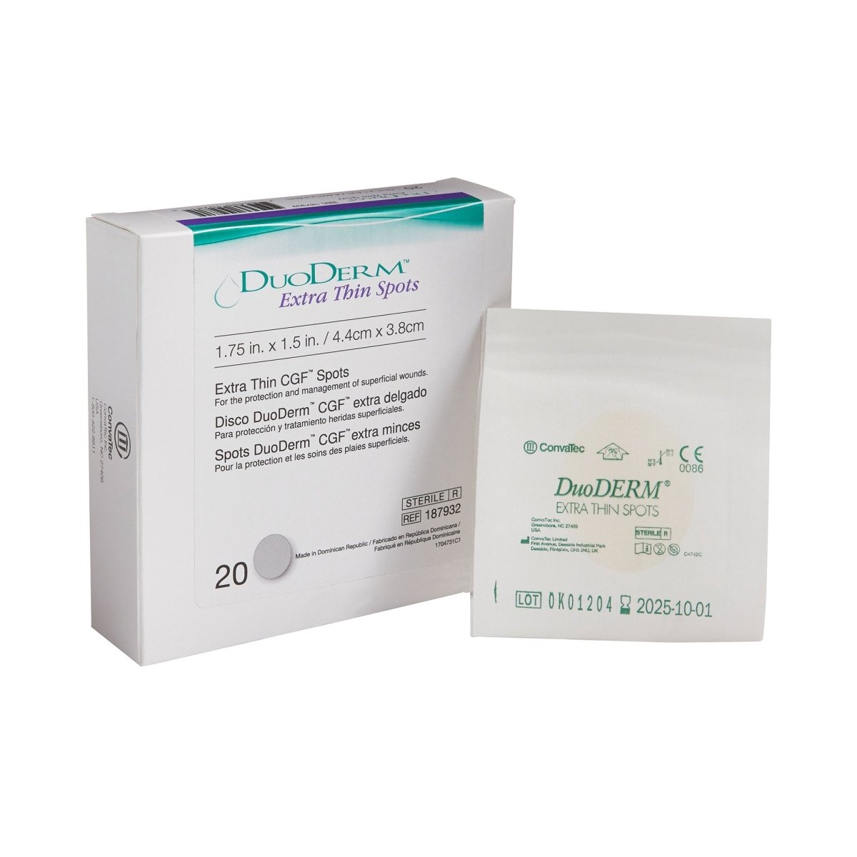 Duoderm Extra Thin Hydrocolloid Dressing - 229773_EA - 1 Duoderm Extra Thin Hydrocolloid Dressing - 229773_EA - 1