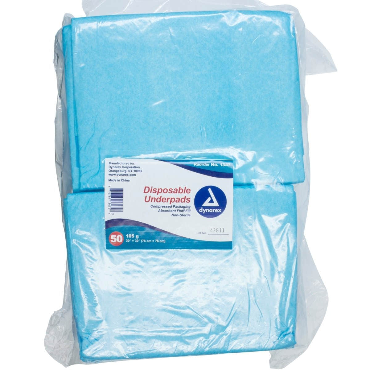 Dynarex Absorbent Fluff Fill Underpad, 30 x 30 Inch - 826639_PK - 1 Dynarex Absorbent Fluff Fill Underpad, 30 x 30 Inch - 826639_PK - 1