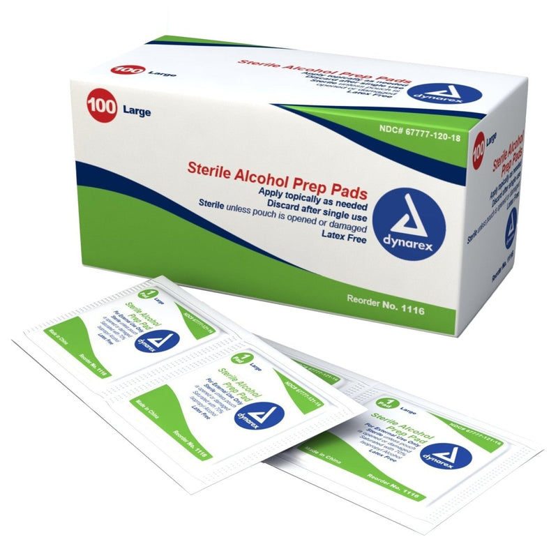 Dynarex Alcohol Prep Pad - 864525_BX - 1 Dynarex Alcohol Prep Pad - 864525_BX - 1
