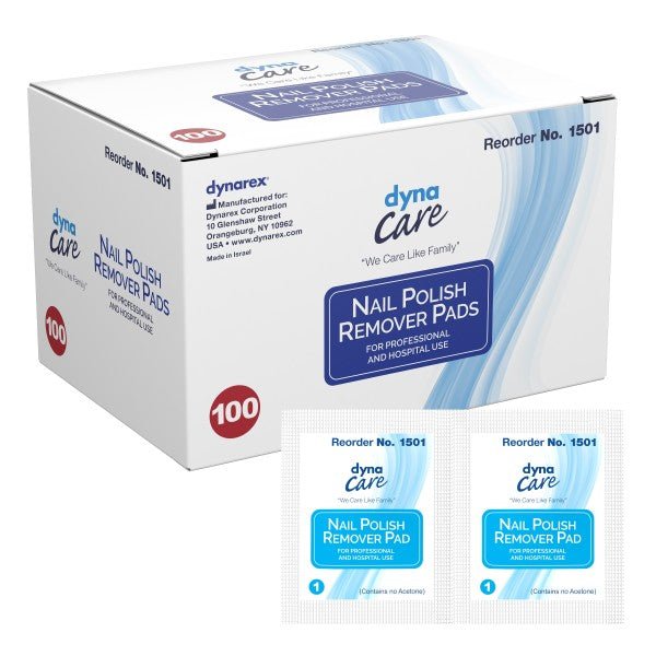 dynarex Nail Polish Remover Pads - 813832_BX - 1 dynarex Nail Polish Remover Pads - 813832_BX - 1