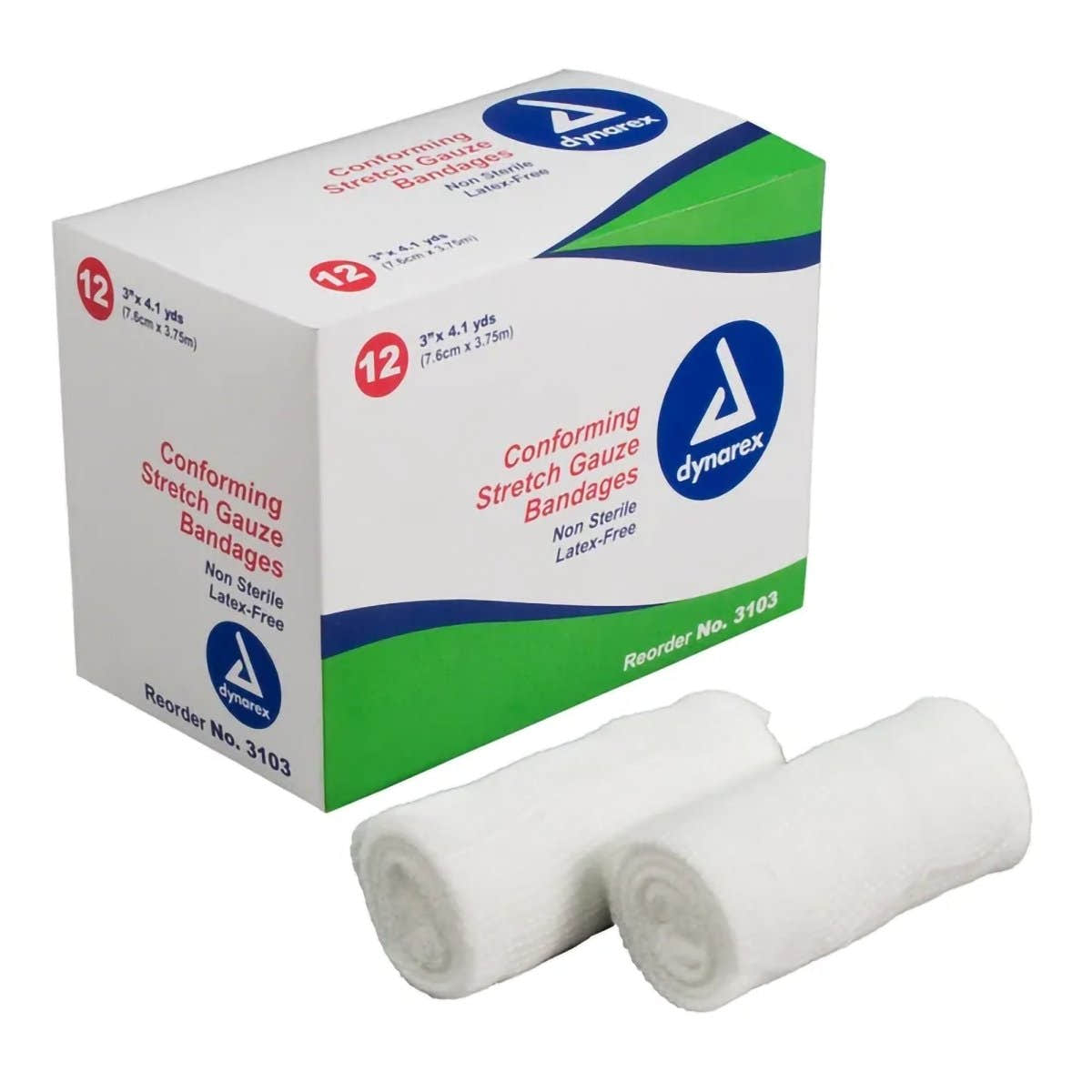 Dynarex Nonsterile Conforming Bandage - 691352_BX - 1 Dynarex Nonsterile Conforming Bandage - 691353_BX - 2
