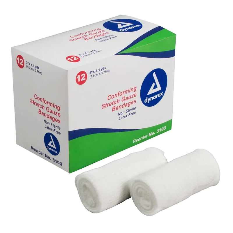 Dynarex Nonsterile Conforming Bandage - 691353_BX - 2 Dynarex Nonsterile Conforming Bandage - 691353_BX - 2